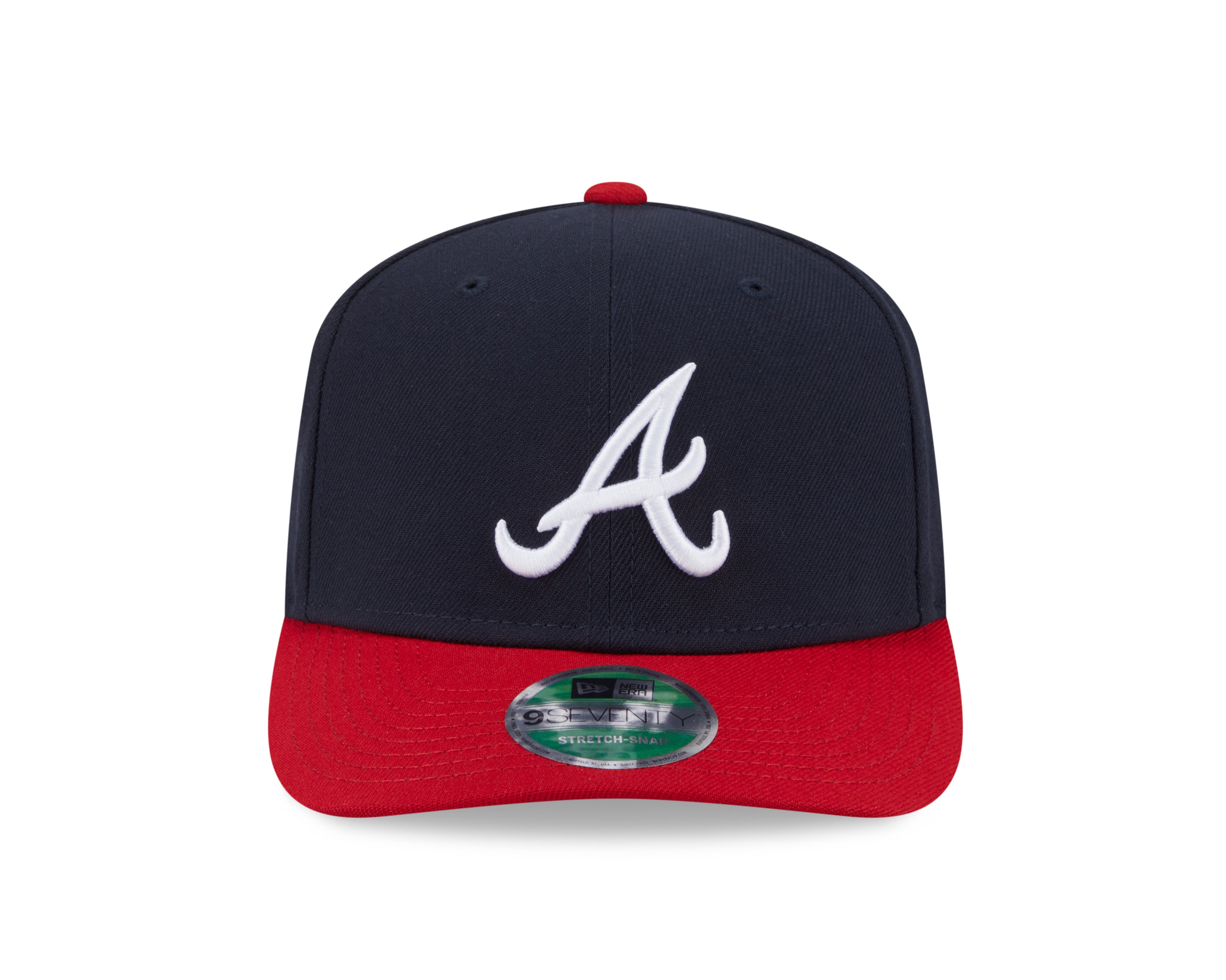 Atlanta Braves New Era Player Replica 9SEVENTY Stretch Snap Adjustable Hat Official Team Hat Sports Fan Cap Official MLB Team Hat Baseball Fan Cap