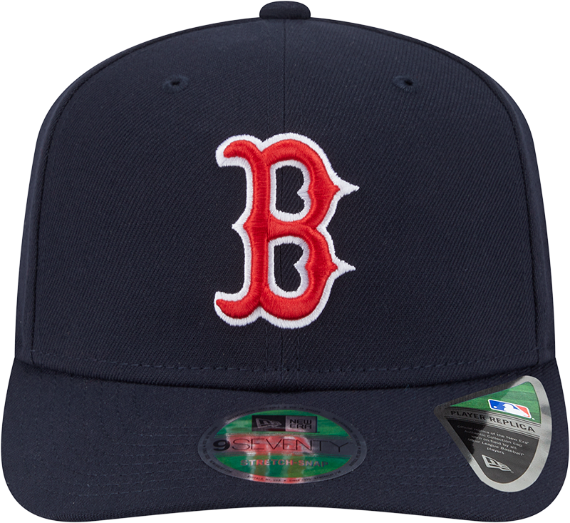 Boston Red Sox Navy New Era Player Replica 9SEVENTY Stretch Snap Adjustable Hat Official Team Hat Sports Fan Cap Official MLB Team Hat Baseball Fan
