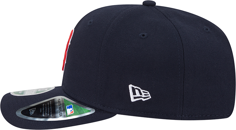 Boston Red Sox Navy New Era Player Replica 9SEVENTY Stretch Snap Adjustable Hat Official Team Hat Sports Fan Cap Official MLB Team Hat Baseball Fan