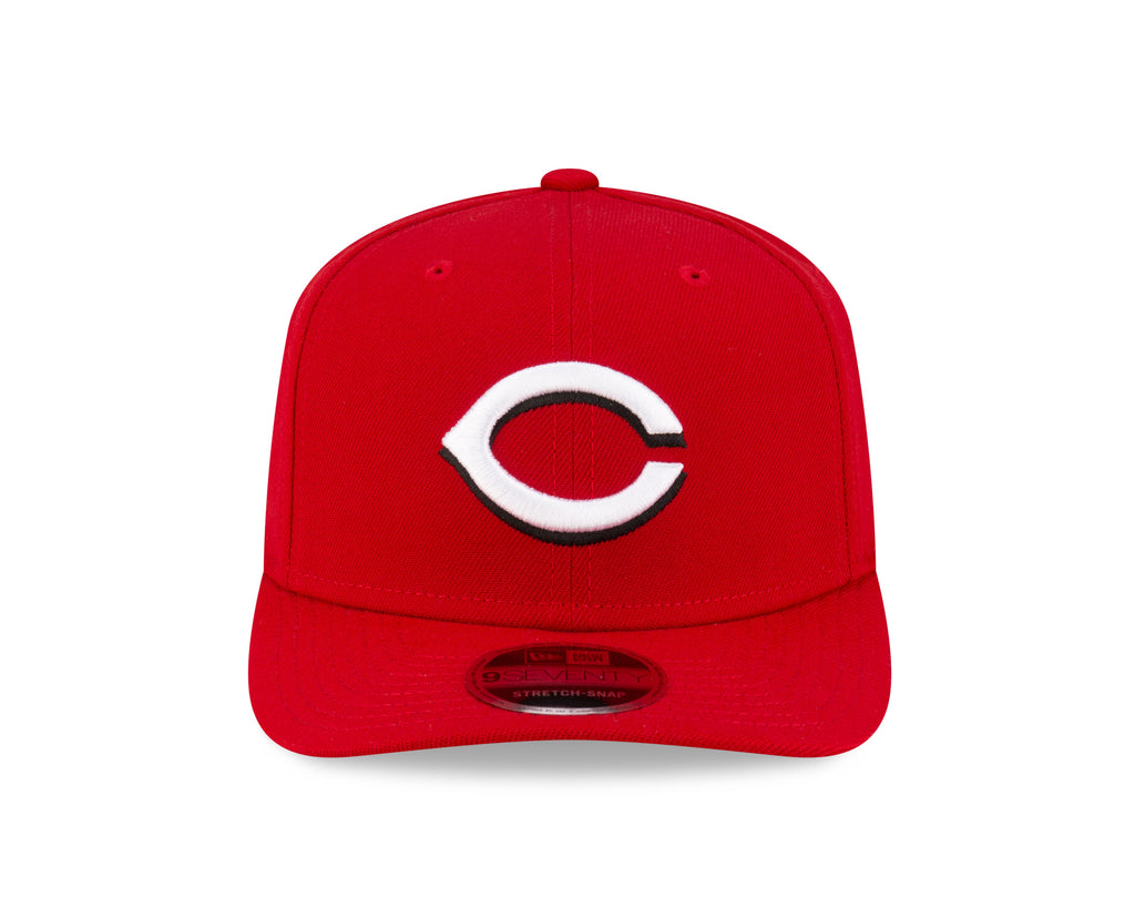 Cincinnati Reds New Era Player Replica 9SEVENTY Stretch Snap Adjustable Hat Official Team Hat Sports Fan Cap Official MLB Team Hat Baseball Fan Cap