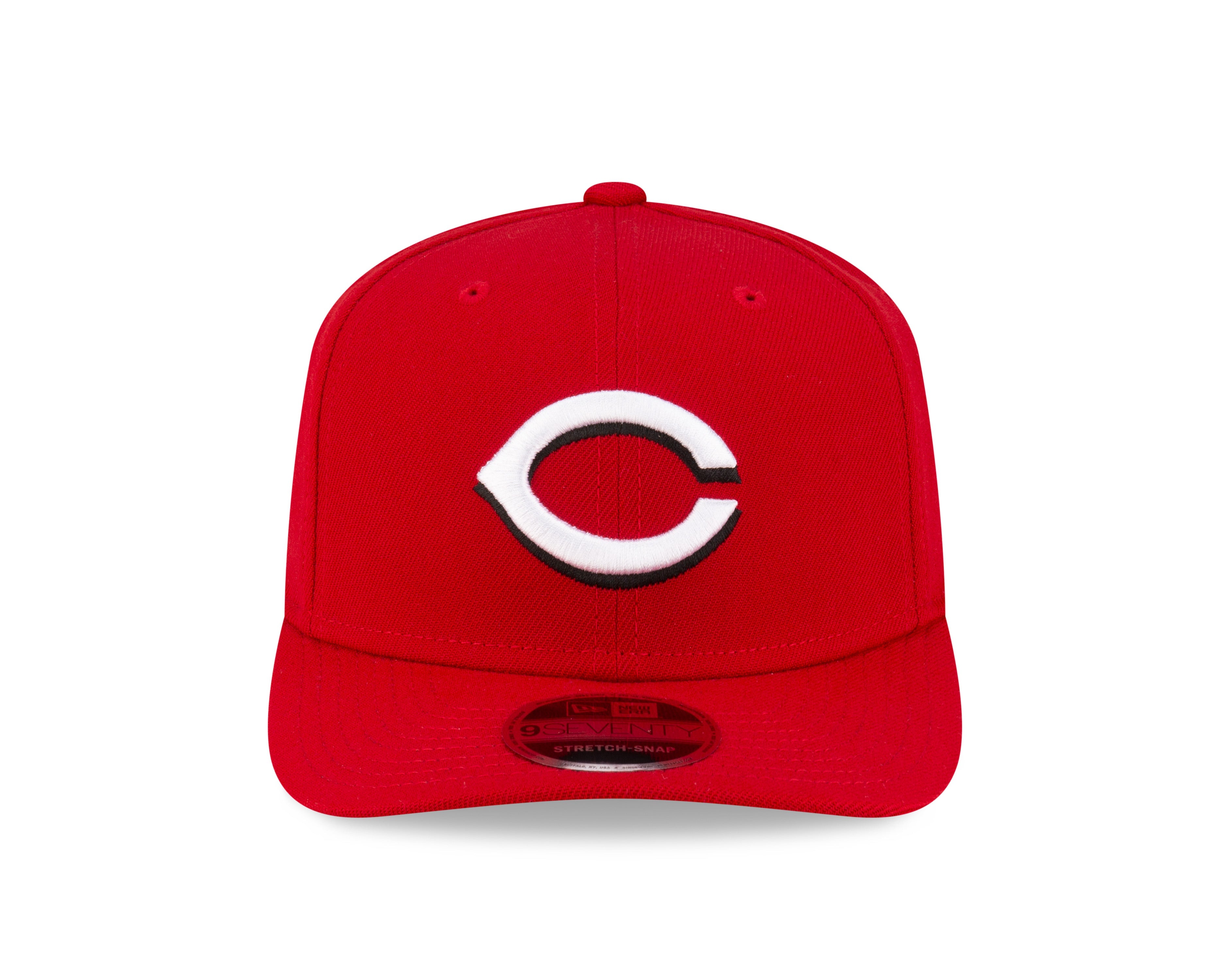 Cincinnati Reds New Era Player Replica 9SEVENTY Stretch Snap Adjustable Hat Official Team Hat Sports Fan Cap Official MLB Team Hat Baseball Fan Cap