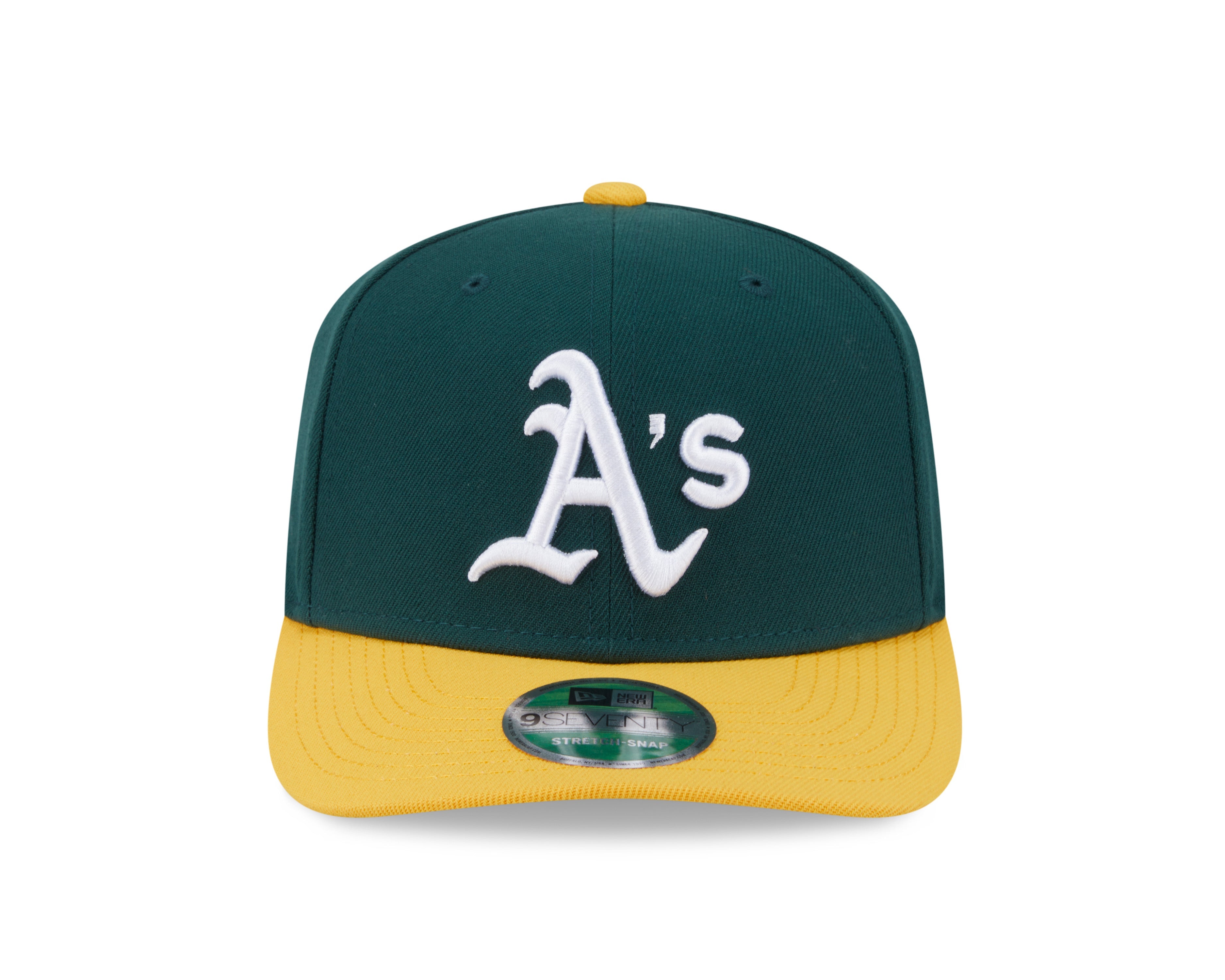 Athletics Green New Era Player Replica 9SEVENTY Stretch Snap Adjustable Hat Official Team Hat Sports Fan Cap Official MLB Team Hat Baseball Fan Cap