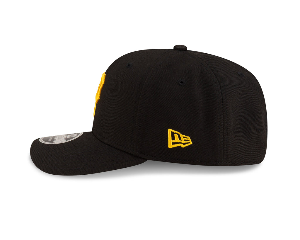 Pittsburgh Pirates Black New Era Player Replica 9SEVENTY Stretch Snap Adjustable Hat Official Team Hat Sports Fan Cap Official MLB Team Hat Baseball