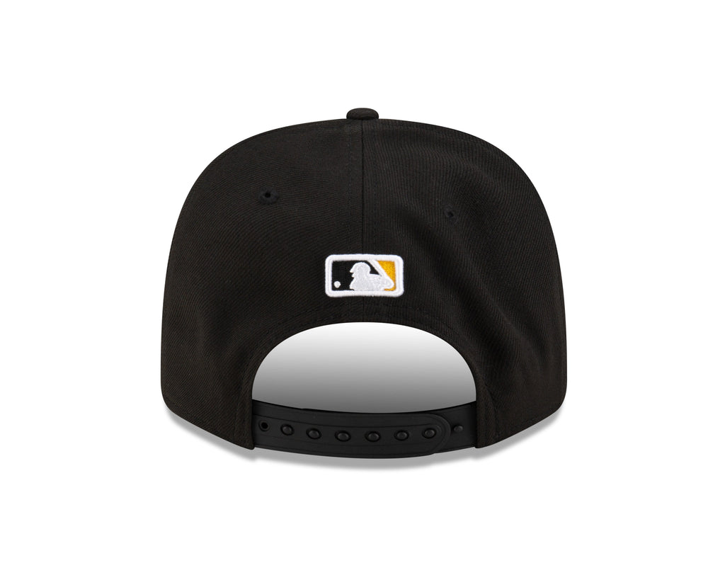 Pittsburgh Pirates Black New Era Player Replica 9SEVENTY Stretch Snap Adjustable Hat Official Team Hat Sports Fan Cap Official MLB Team Hat Baseball