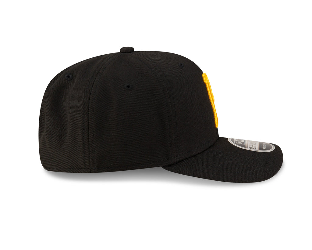 Pittsburgh Pirates Black New Era Player Replica 9SEVENTY Stretch Snap Adjustable Hat Official Team Hat Sports Fan Cap Official MLB Team Hat Baseball