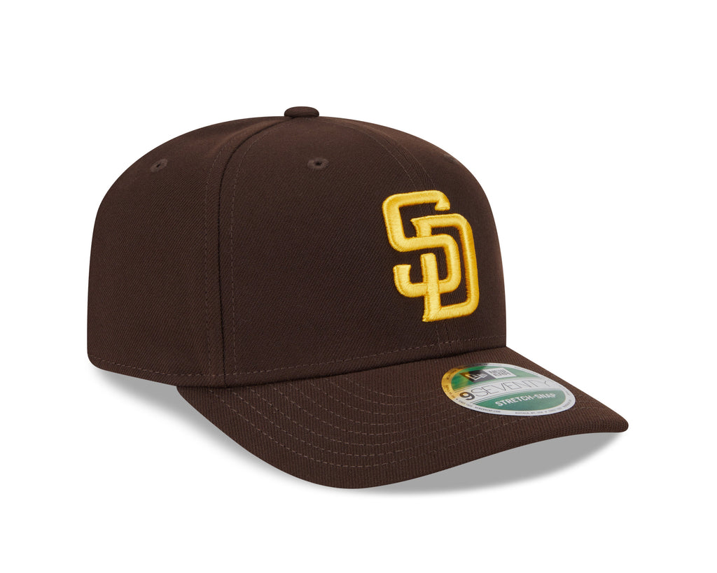 San Diego Padres Brown New Era Player Replica 9SEVENTY Stretch Snap Adjustable Hat Official Team Hat Sports Fan Cap Official MLB Team Hat Baseball