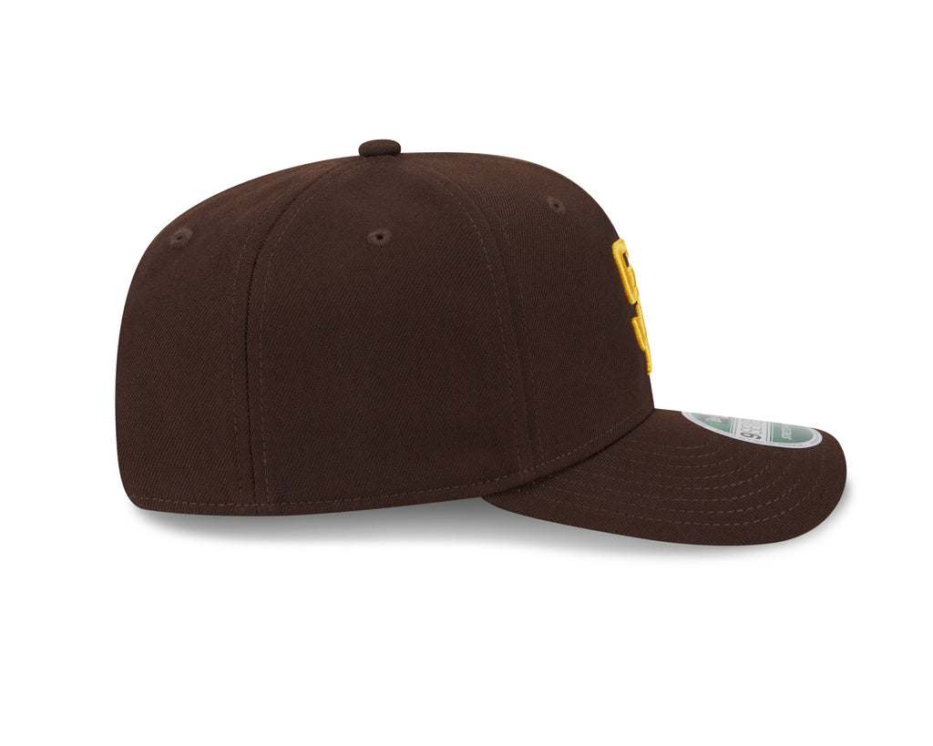 San Diego Padres Brown New Era Player Replica 9SEVENTY Stretch Snap Adjustable Hat Official Team Hat Sports Fan Cap Official MLB Team Hat Baseball