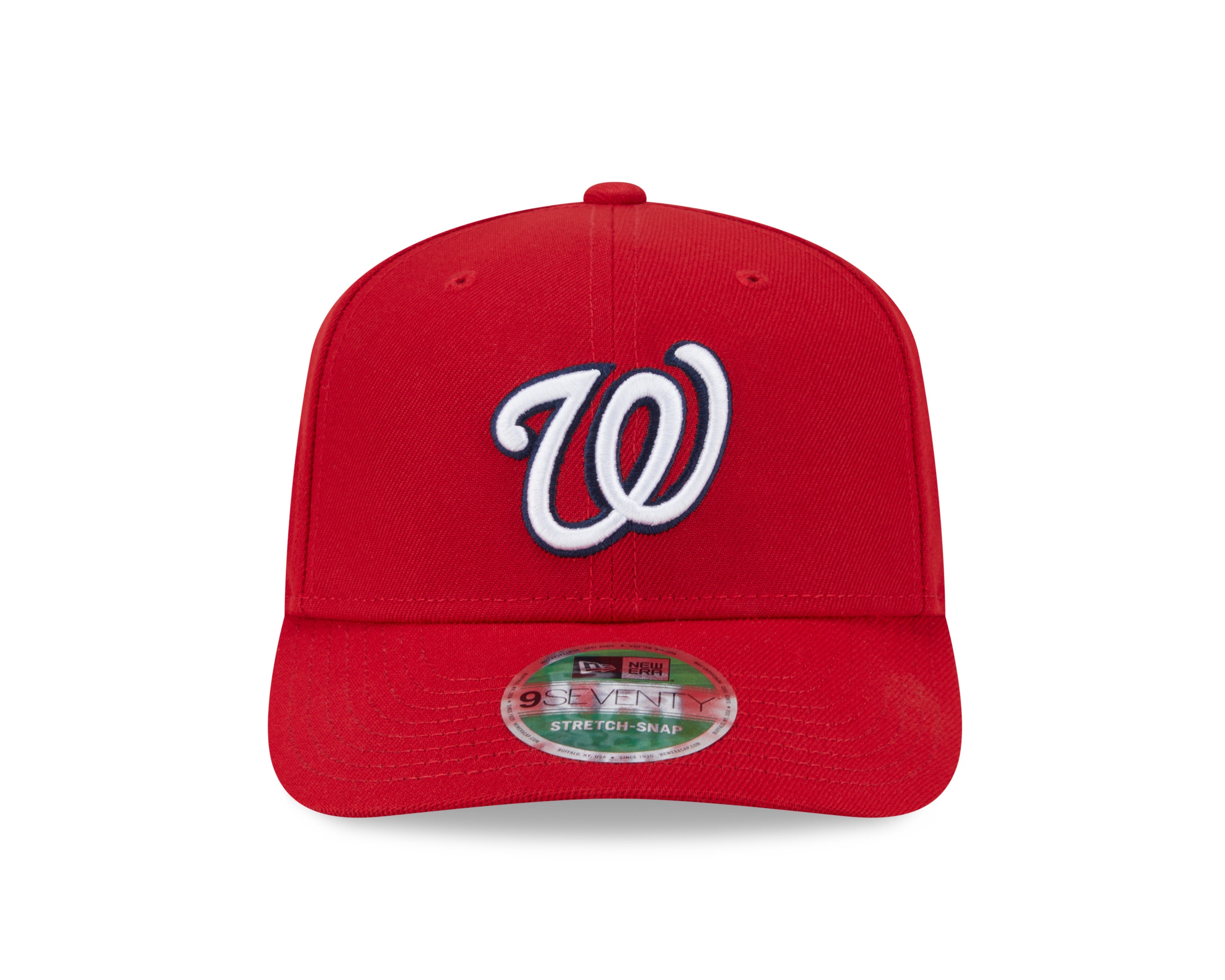 Washington Nationals Red New Era Player Replica 9SEVENTY Stretch Snap Adjustable Hat Official Team Hat Sports Fan Cap Official MLB Team Hat Baseball