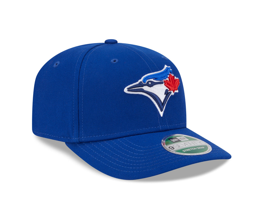 Toronto Blue Jays Blue New Era Player Replica 9SEVENTY Stretch Snap Adjustable Hat Official Team Hat Sports Fan Cap Official MLB Team Hat Baseball