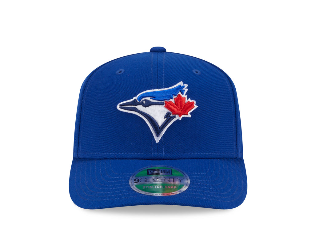 Toronto Blue Jays Blue New Era Player Replica 9SEVENTY Stretch Snap Adjustable Hat Official Team Hat Sports Fan Cap Official MLB Team Hat Baseball