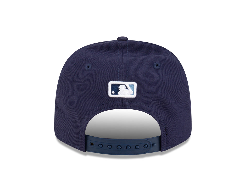 Tampa Bay Rays Navy New Era Player Replica 9SEVENTY Stretch Snap Adjustable Hat Official Team Hat Sports Fan Cap Official MLB Team Hat Baseball Fan