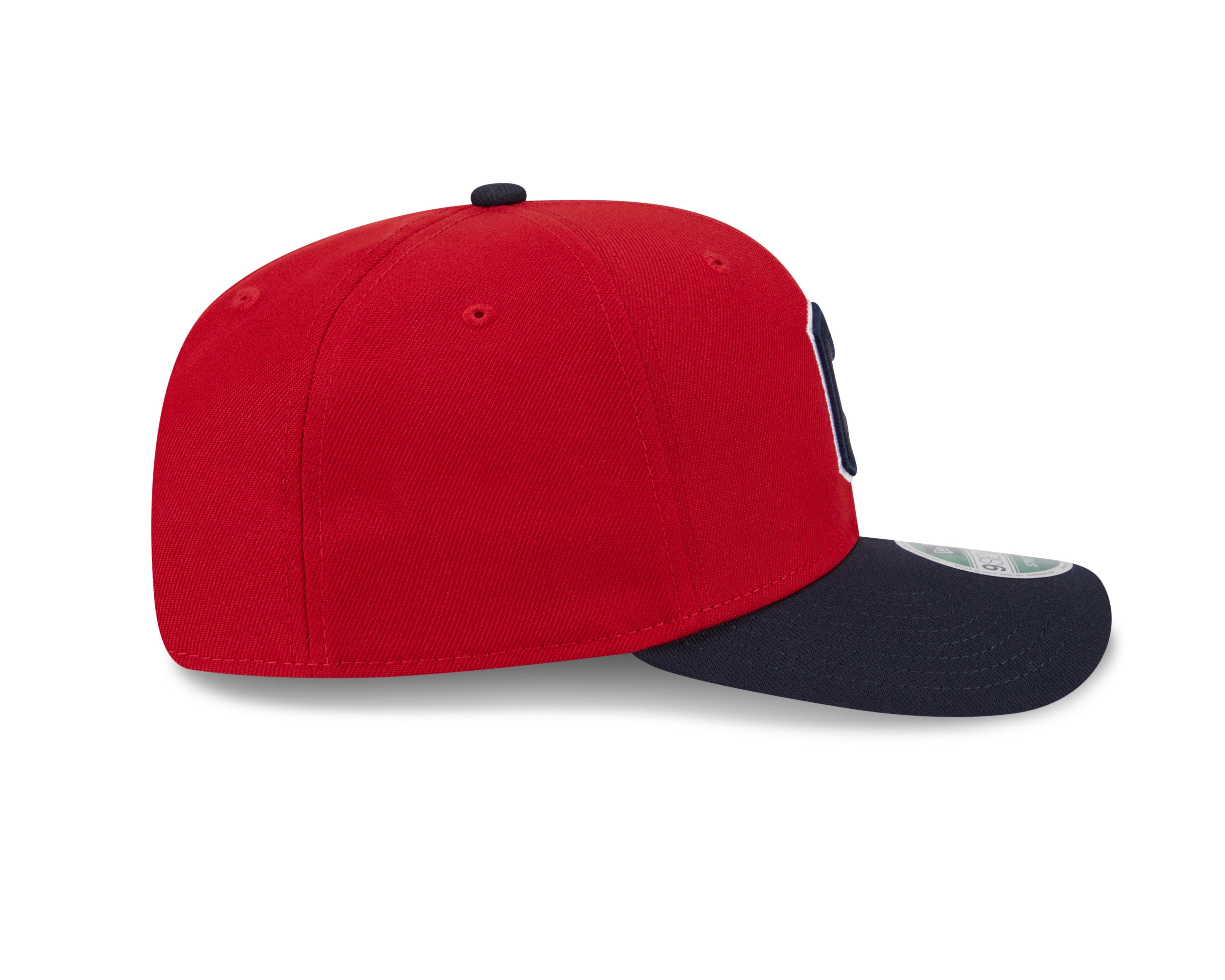 Cleveland Guardians Red Navy New Era Player Replica 9SEVENTY Stretch Snap Adjustable Hat Official Team Hat Sports Fan Cap Official MLB Team Hat