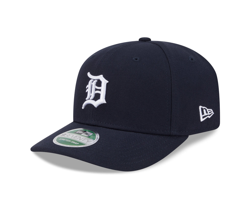 Detroit Tigers Navy New Era Player Replica 9SEVENTY Stretch Snap Adjustable Hat Official Team Hat Sports Fan Cap Official MLB Team Hat Baseball Fan