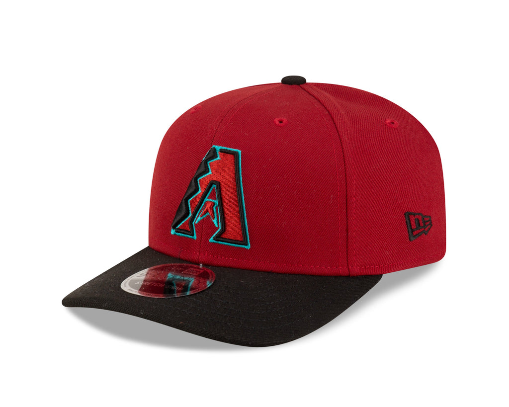 Arizona Diamondbacks Red New Era Player Replica 9SEVENTY Stretch Snap Adjustable Hat Official Team Hat Sports Fan Cap Official MLB Team Hat Baseball