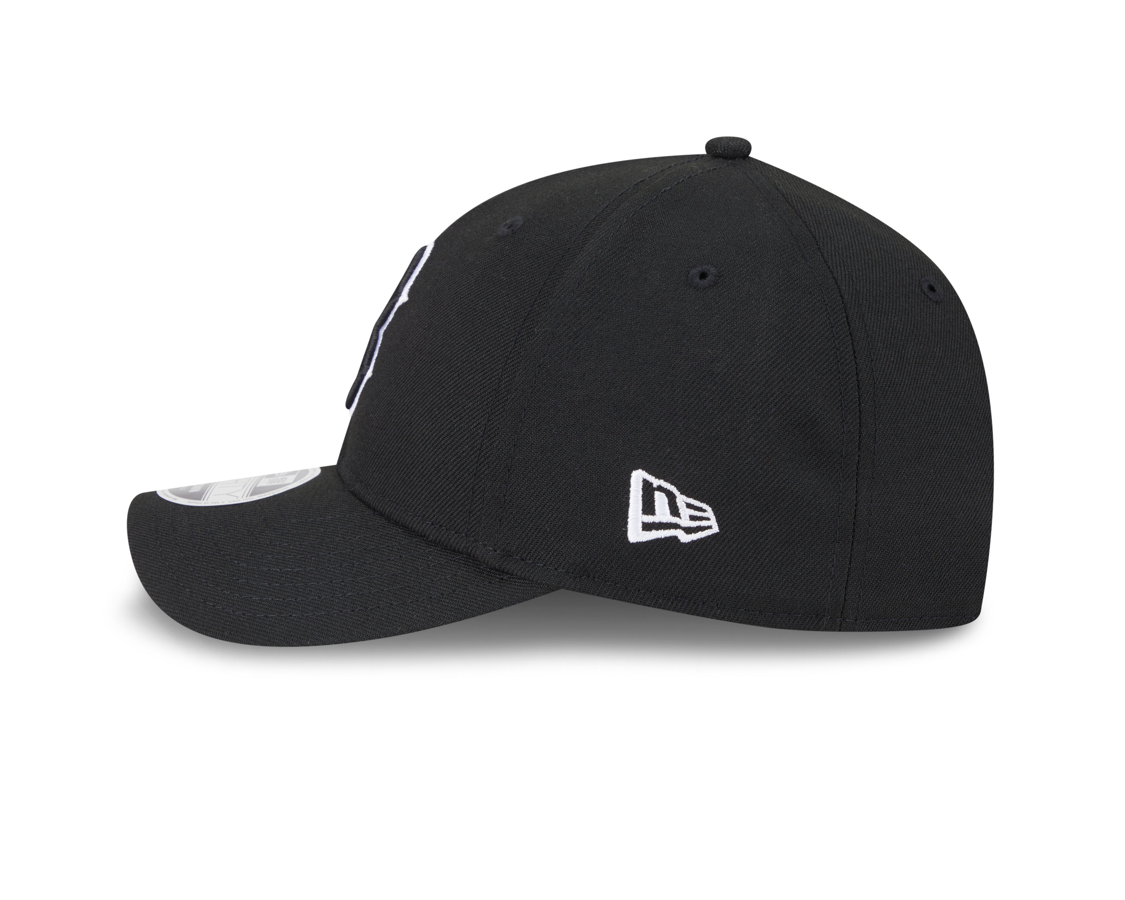 Boston Red Sox Black and White New Era M-Crown 9FORTY Adjustable Hat Official Team Hat Sports Fan Cap Official MLB Team Hat Baseball Fan Cap