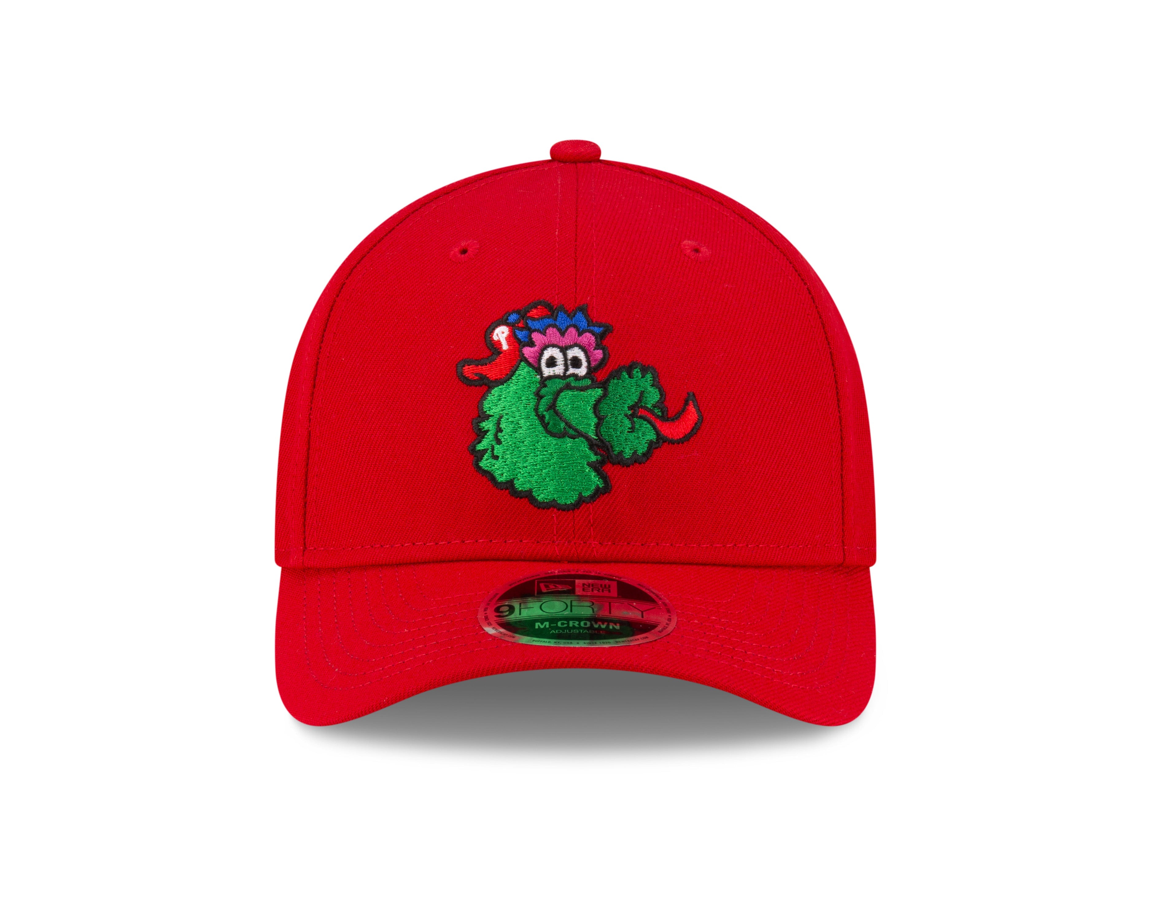 Philadelphia Phillies Red Fanatic New Era M-Crown 9FORTY Adjustable Hat Official Team Hat Sports Fan Cap Official MLB Team Hat Baseball Fan Cap