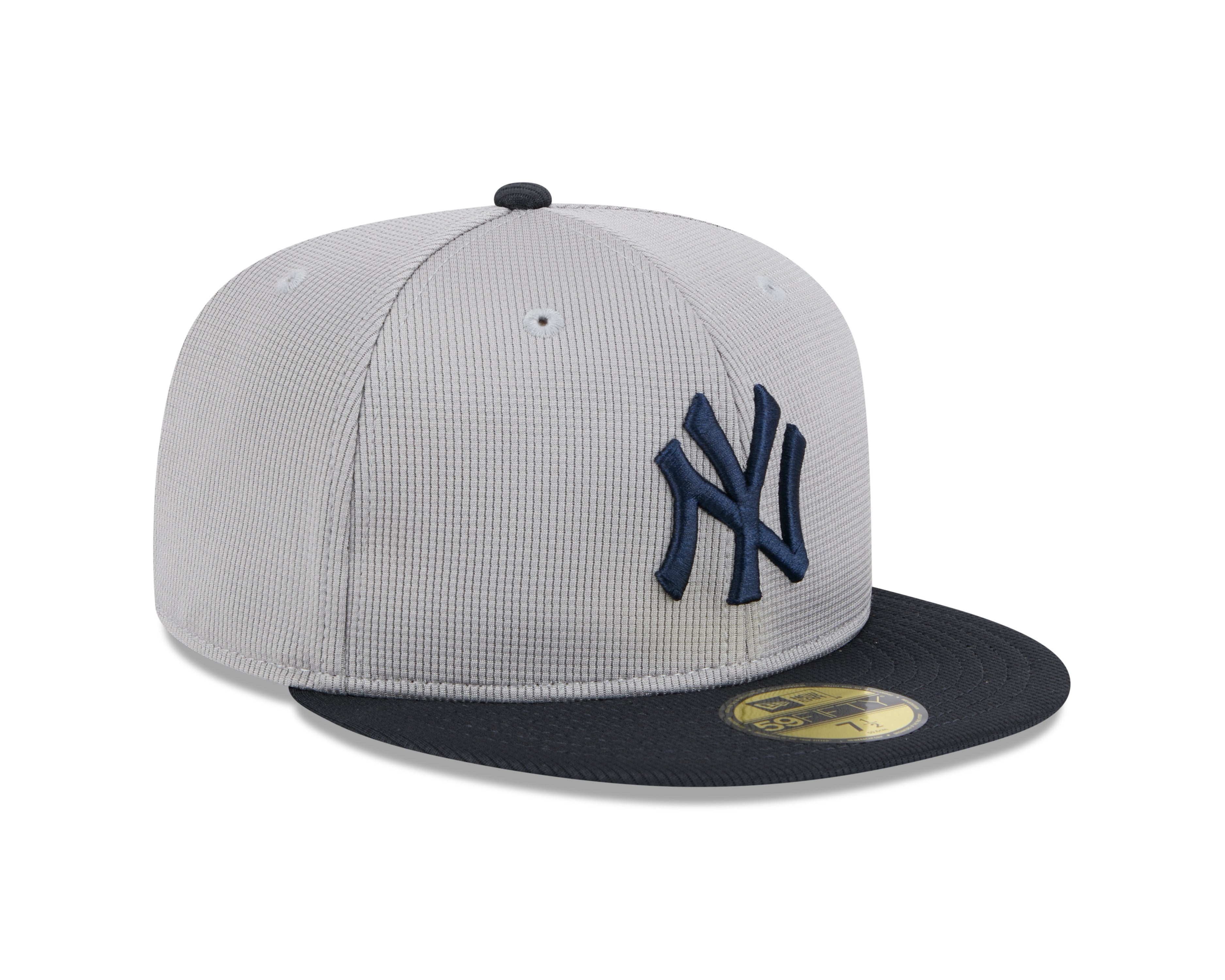 New York Yankees New Era Road Grey 2025 Spring Training 59FIFTY Fitted Hat Official Team Hat Sports Fan Cap Official MLB Team Hat Baseball Fan Cap