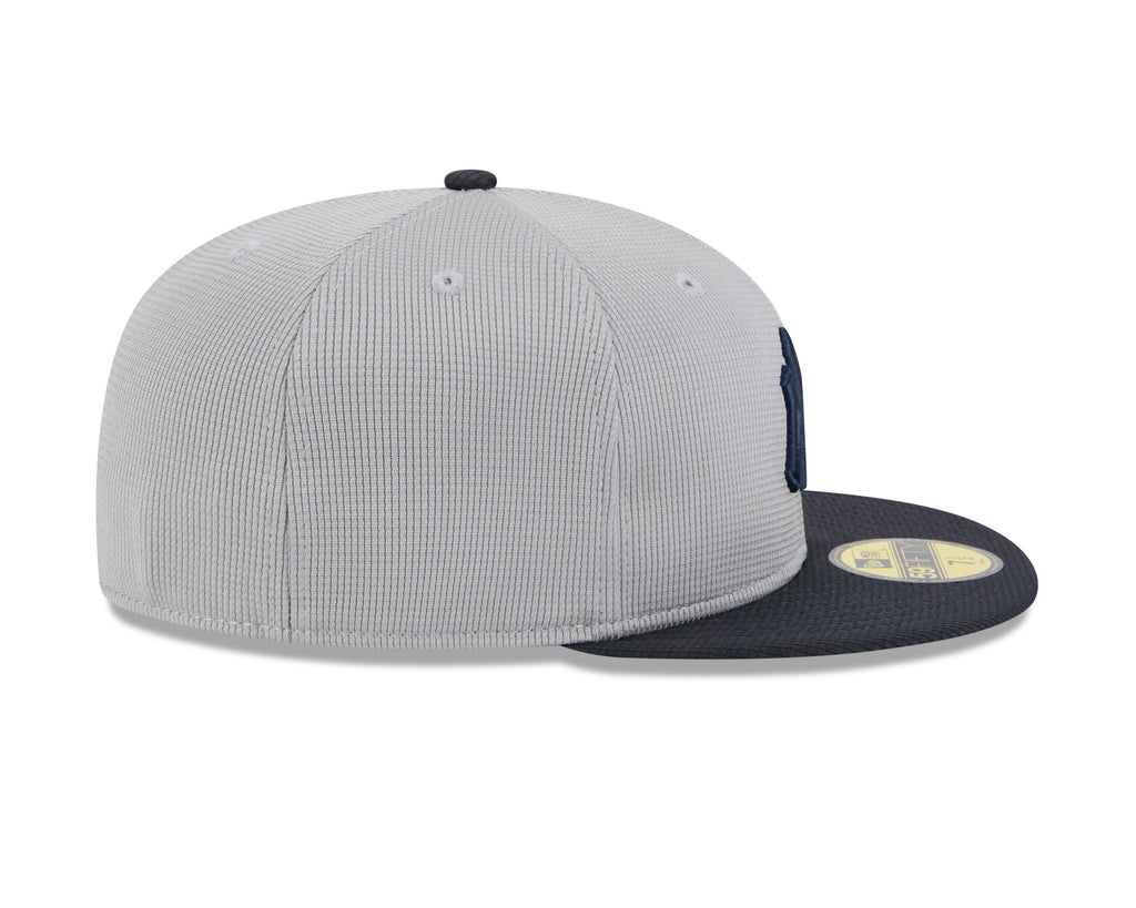 New York Yankees New Era Road Grey 2025 Spring Training 59FIFTY Fitted Hat Official Team Hat Sports Fan Cap Official MLB Team Hat Baseball Fan Cap