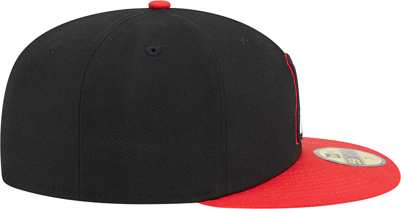 Chicago White Sox New Era 2025 City Connect Alternate 59FIFTY Fitted Hat - Black Red Official Team Hat Sports Fan Cap Official MLB Team Hat Baseball