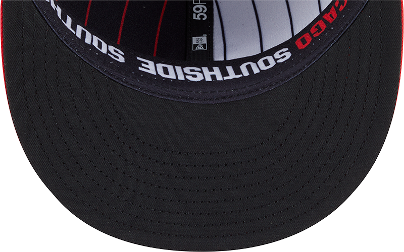 Chicago White Sox New Era 2025 City Connect Alternate 59FIFTY Fitted Hat - Black Red Official Team Hat Sports Fan Cap Official MLB Team Hat Baseball