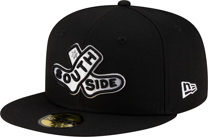 Chicago White Sox New Era 2025 City Connect Batting Practice Team Color 59FIFTY Fitted Hat -Black Official Team Hat Sports Fan Cap Official MLB Team