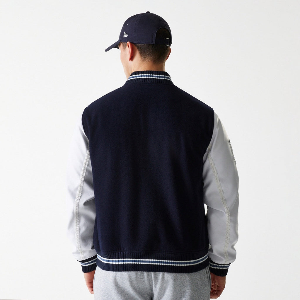 Los Angeles Dodgers MLB Wordmark Varsity Jacket New Era Official Sports Fan Gear Popular Style Baseball Fan Gear