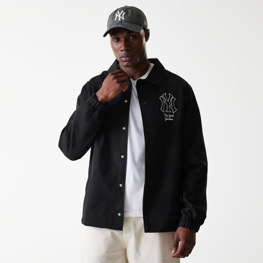 New York Yankees MLB Twill Coaches Jacket New Era Official Sports Fan Gear Popular Style Baseball Fan Gear