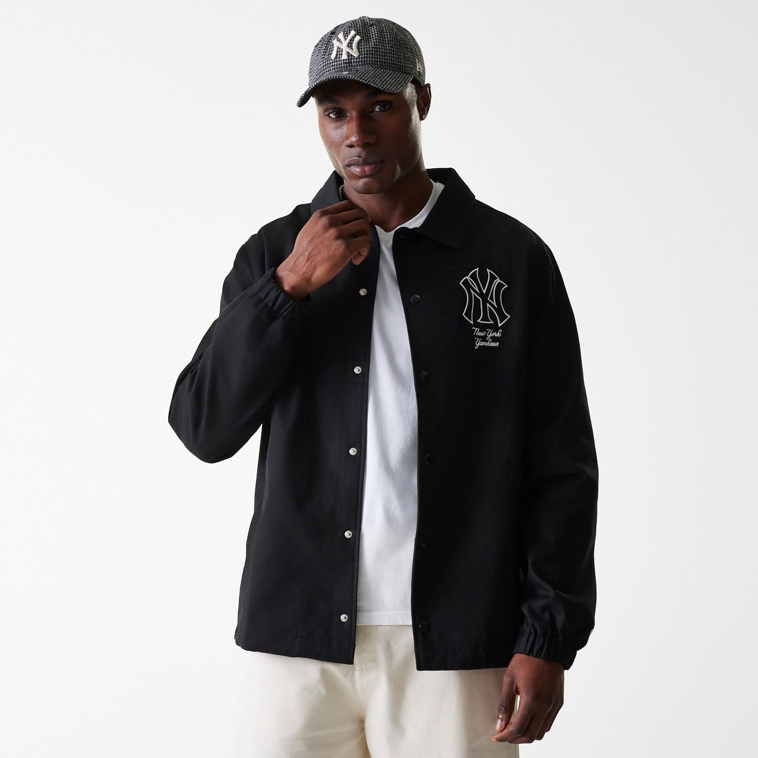 New York Yankees MLB Twill Coaches Jacket New Era Official Sports Fan Gear Popular Style Baseball Fan Gear