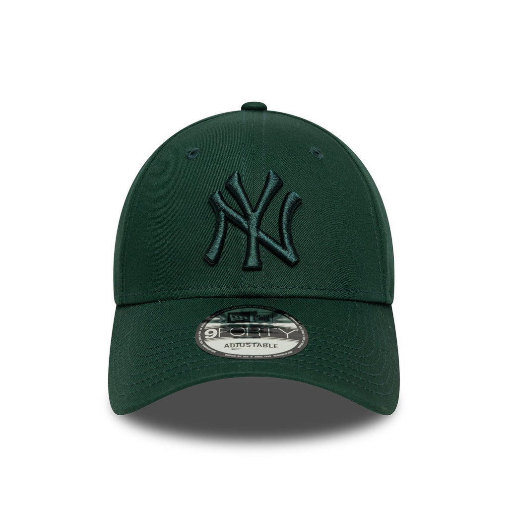 New York Yankees MLB League Essential 9FORTY Strapback New Era Green Official Team Hat Sports Fan Cap Official MLB Team Hat Baseball Fan Cap