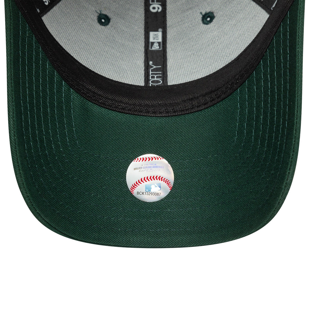 New York Yankees MLB League Essential 9FORTY Strapback New Era Green Official Team Hat Sports Fan Cap Official MLB Team Hat Baseball Fan Cap