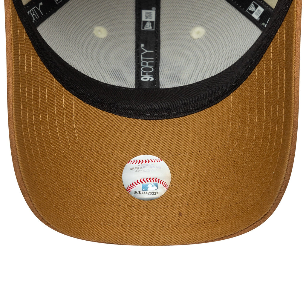 New York Yankees Womens Faux Suede MLB 9FORTY Strapback New Era LTC CAM Official Team Hat Sports Fan Cap Official MLB Team Hat Baseball Fan Cap