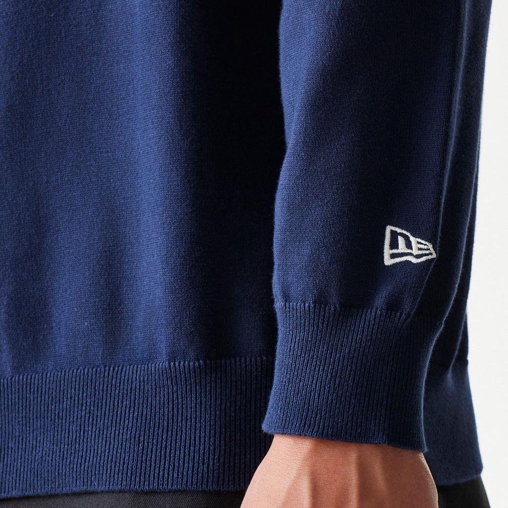 MLB Essential Knit Sweater New York Yankees Navy Official Sports Fan Gear Popular Style Baseball Fan Gear