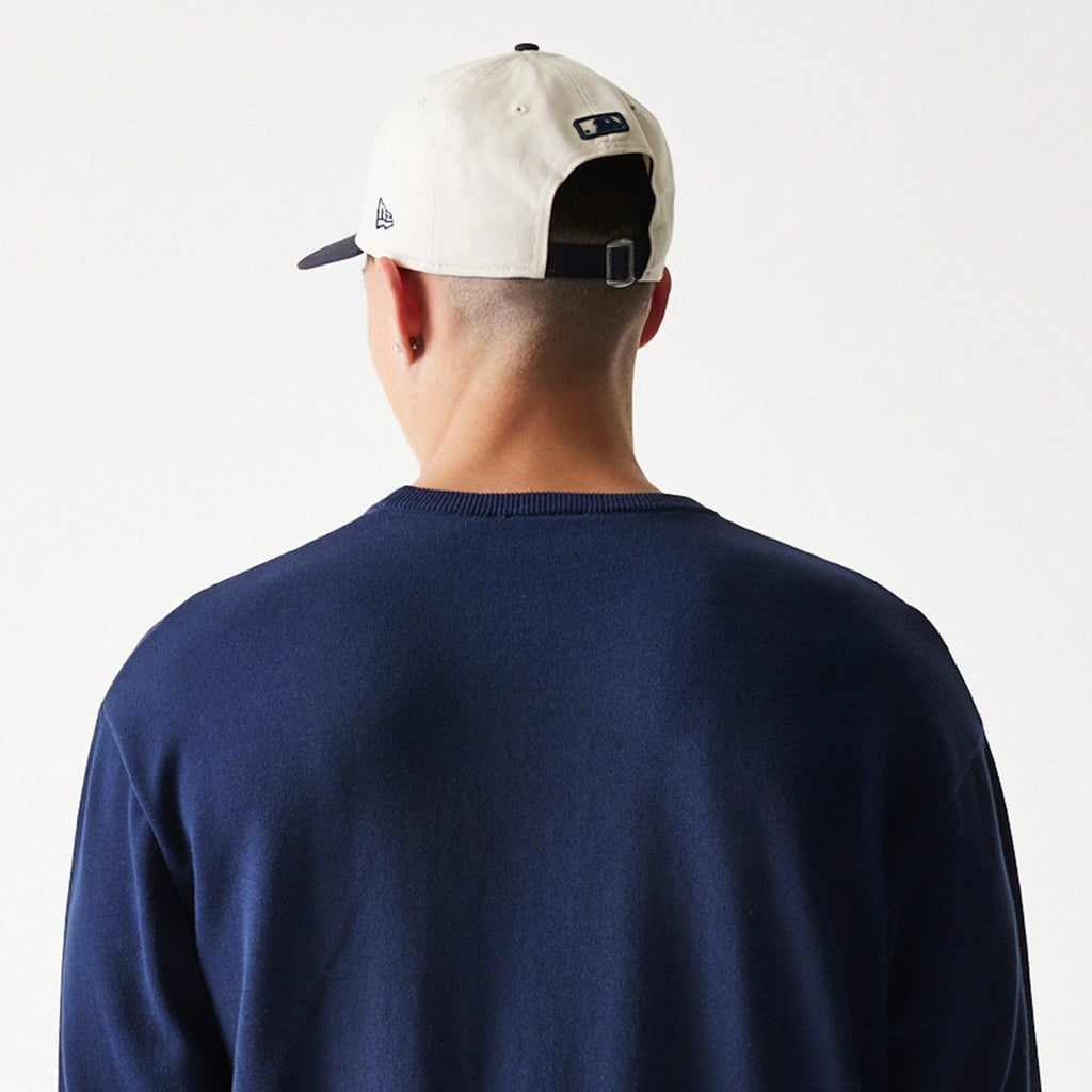 MLB Essential Knit Sweater New York Yankees Navy Official Sports Fan Gear Popular Style Baseball Fan Gear