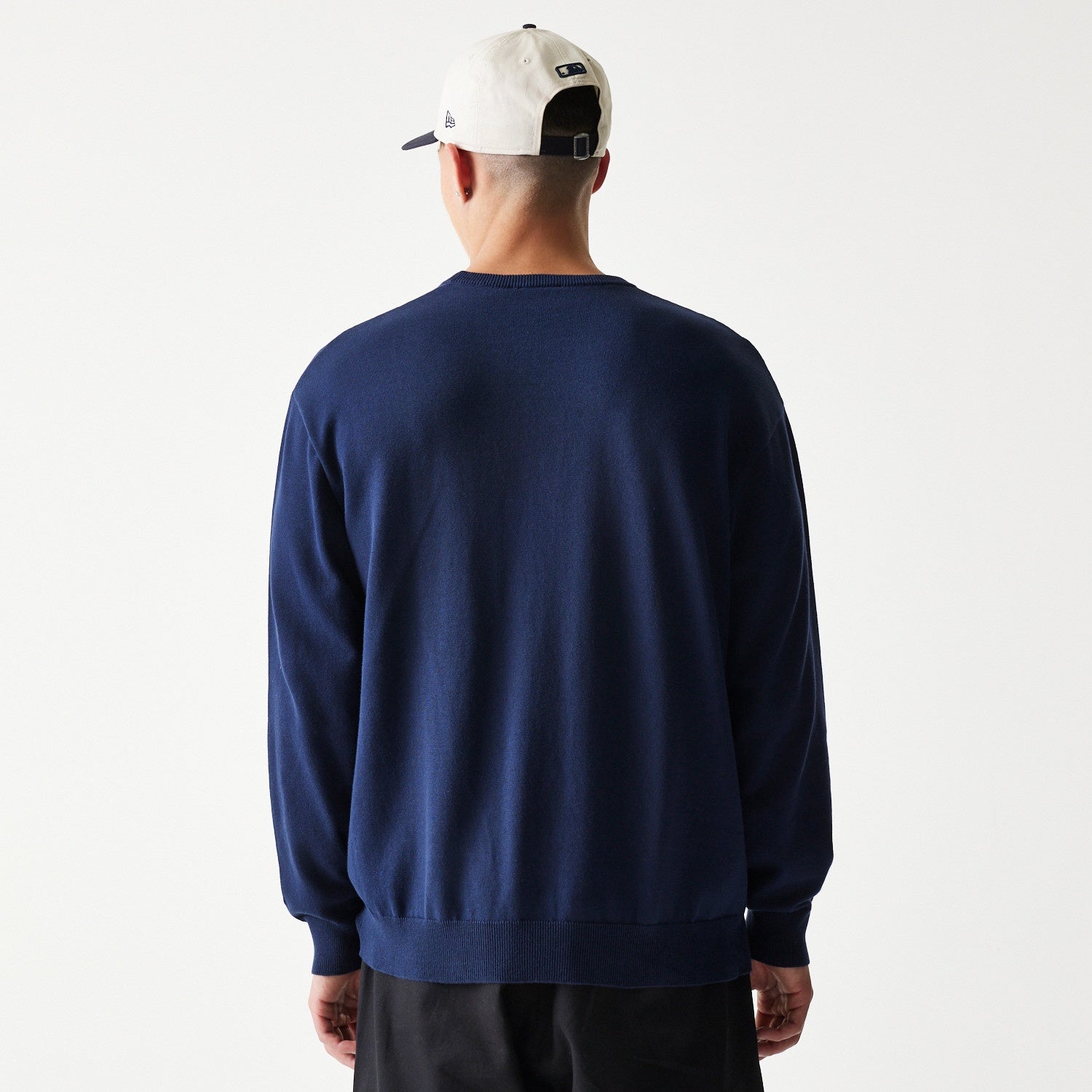MLB Essential Knit Sweater New York Yankees Navy Official Sports Fan Gear Popular Style Baseball Fan Gear