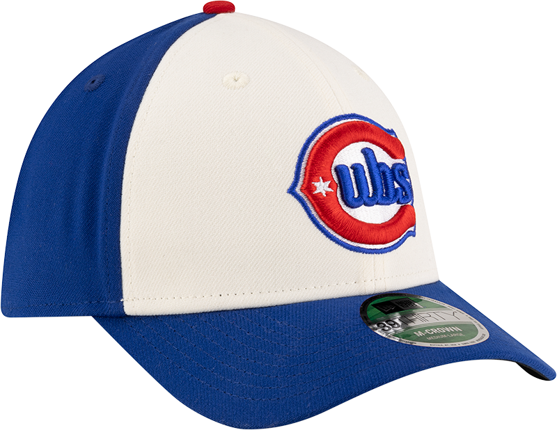 Chicago Cubs New Era M-Crown 39Thirty Alternate 2 Player Replica Blue Flex Fit Hat Official Team Hat Sports Fan Cap Official MLB Team Hat Baseball