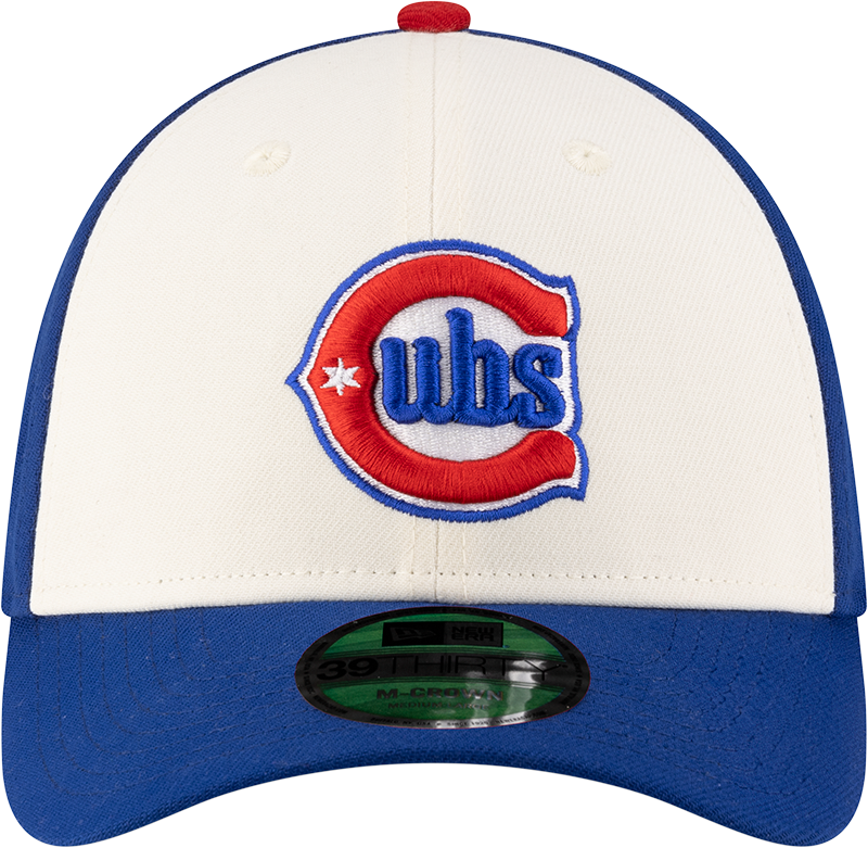 Chicago Cubs New Era M-Crown 39Thirty Alternate 2 Player Replica Blue Flex Fit Hat Official Team Hat Sports Fan Cap Official MLB Team Hat Baseball