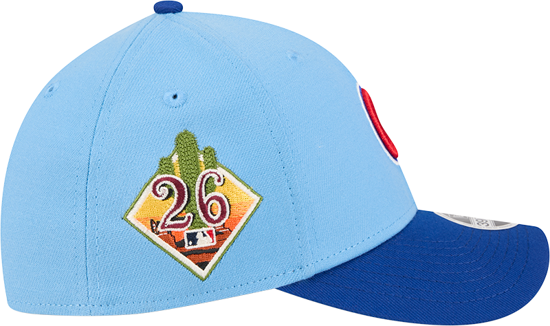 Chicago Cubs New Era 2026 Spring Training M-Crown 39Thirty Player Replica Blue Flex Fit Hat Official Team Hat Sports Fan Cap Official MLB Team Hat