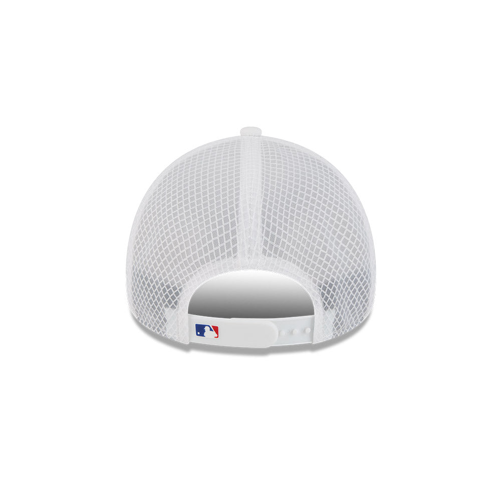 Chicago Cubs New Era 2026 Batting Practice 9Forty APEX C Logo Snap Adjustable Hat-White Official Team Hat Sports Fan Cap Official MLB Team Hat