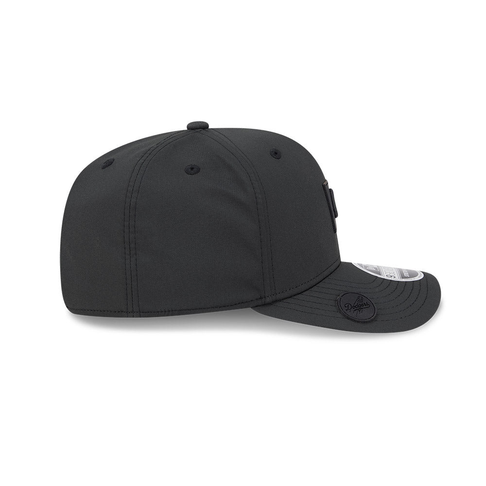 Los Angeles Dodgers New Era 2026 Clubhouse 9SEVENTY Stretch Snap Adjustable Hat-Black Tonal Official Team Hat Sports Fan Cap Official MLB Team Hat