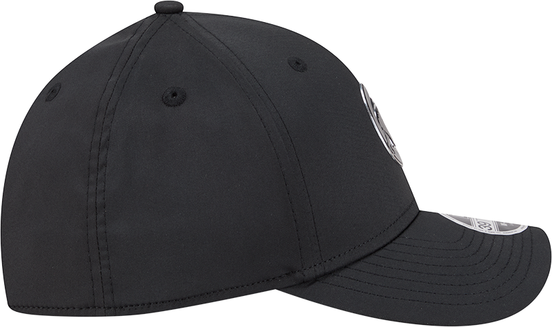 Chicago Cubs New Era M-Crown 39Thirty Metallic Black Performance Flex Fit Hat-Crawling Bear Official Team Hat Sports Fan Cap Official MLB Team Hat