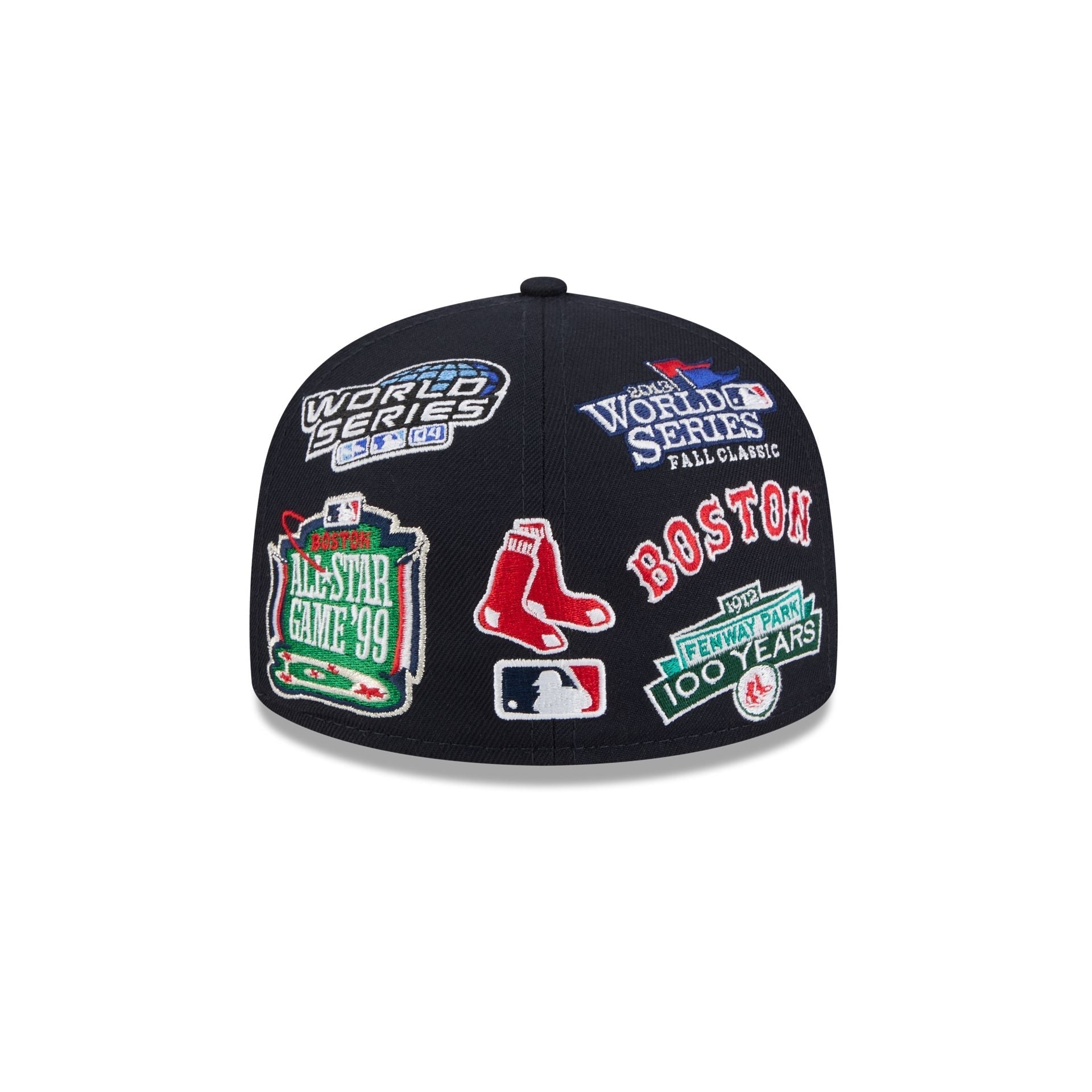 Boston Red Sox MLB All Over Patch 59FIFTY New Era Official Team Hat Sports Fan Cap Official MLB Team Hat Baseball Fan Cap