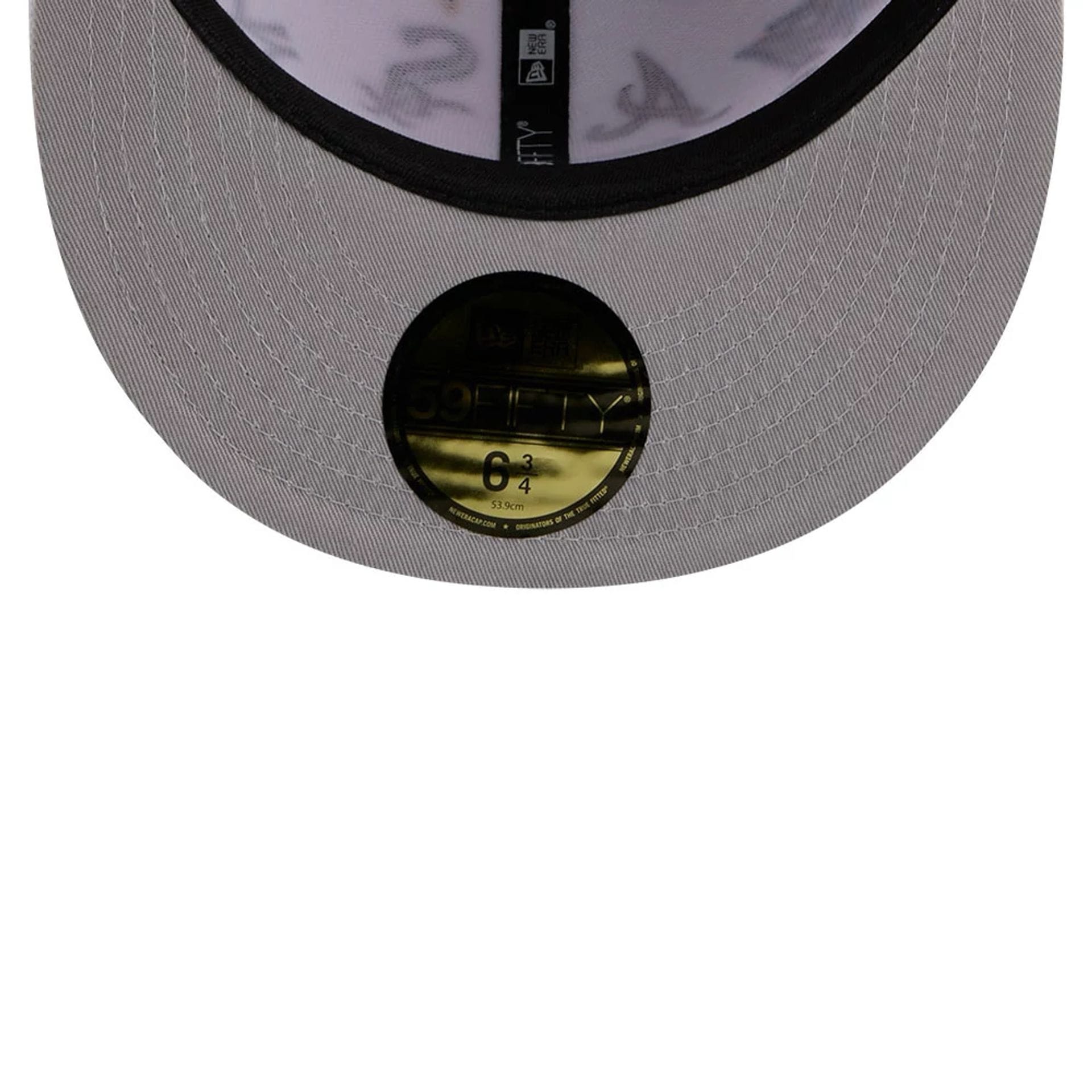 MLB All Over Patch 59FIFTY Fitted New Era White Official Team Hat Sports Fan Cap Official MLB Team Hat Baseball Fan Cap