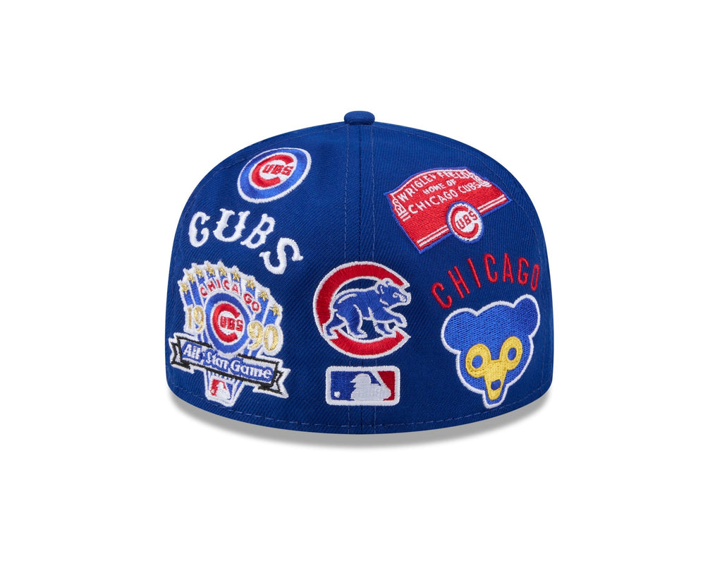Chicago Cubs MLB All Over Patch 59FIFTY Fitted New Era Official Team Hat Sports Fan Cap Official MLB Team Hat Baseball Fan Cap