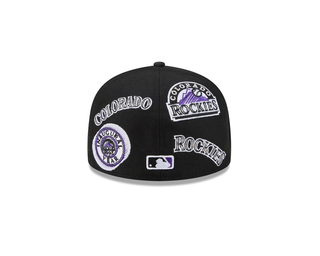 Colorado Rockies MLB All Over Patch 59FIFTY Fitted New Era Official Team Hat Sports Fan Cap Official MLB Team Hat Baseball Fan Cap