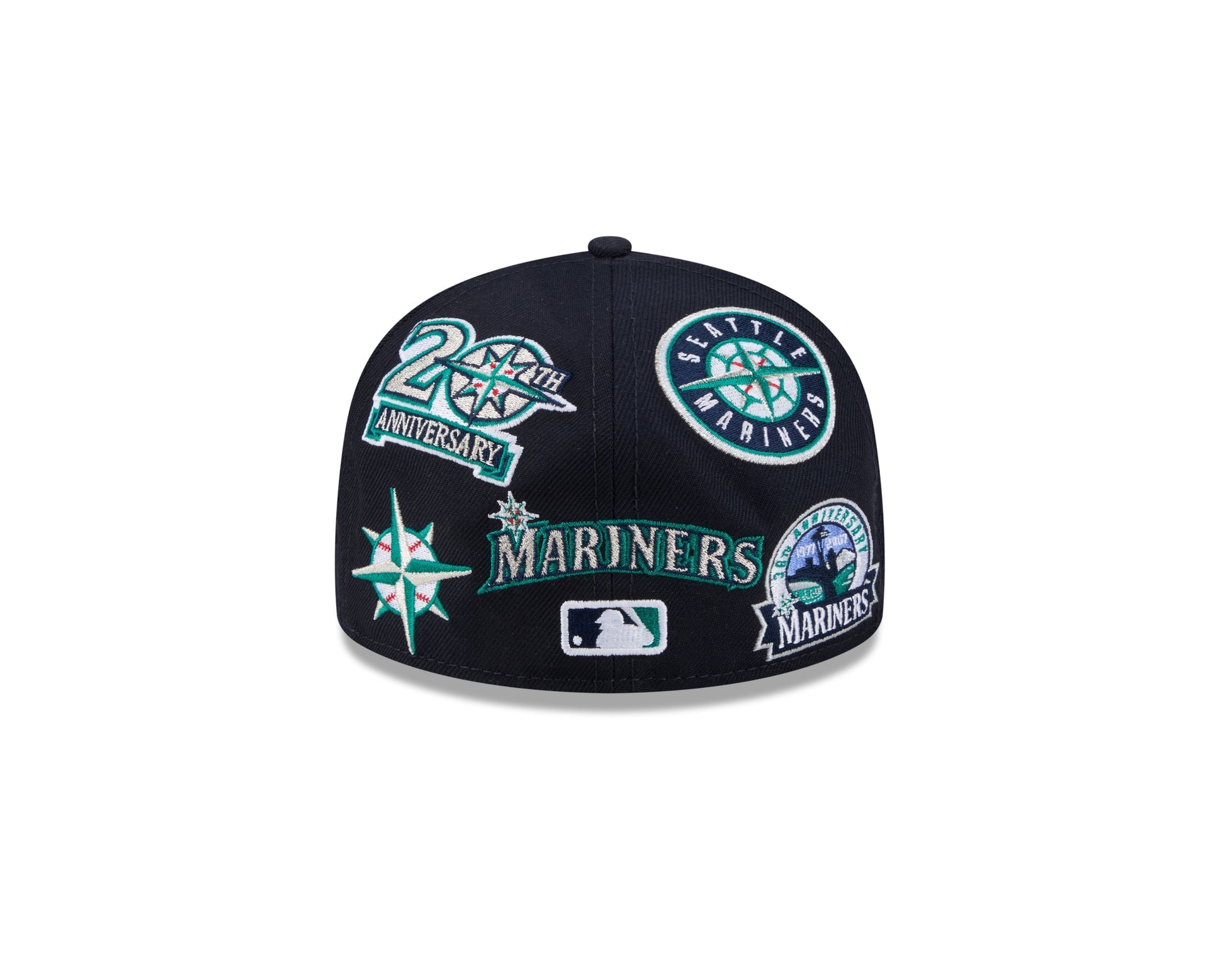 Seattle Mariners MLB All Over Patch 59FIFTY Fitted New Era Official Team Hat Sports Fan Cap Official MLB Team Hat Baseball Fan Cap