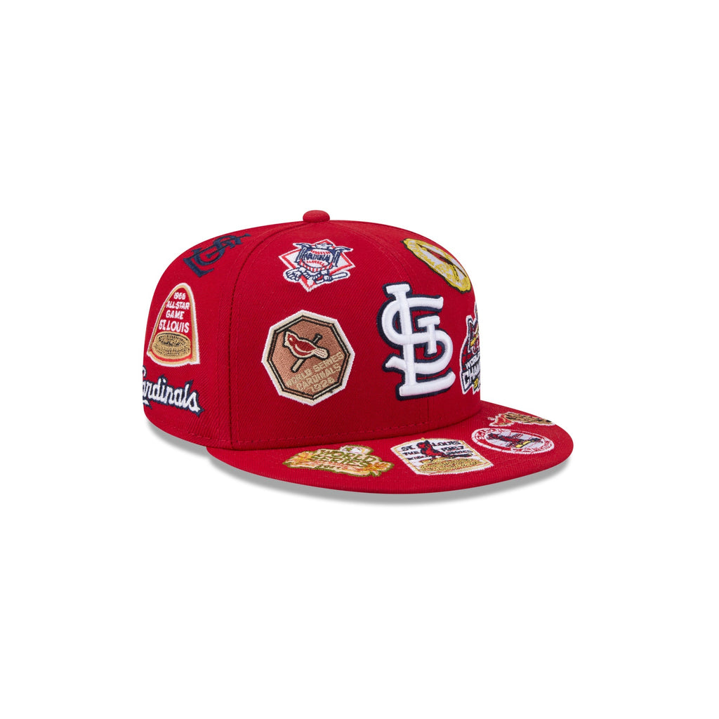 St Louis Cardinals MLB All Over Patch 59FIFTY New Era Official Team Hat Sports Fan Cap Official MLB Team Hat Baseball Fan Cap