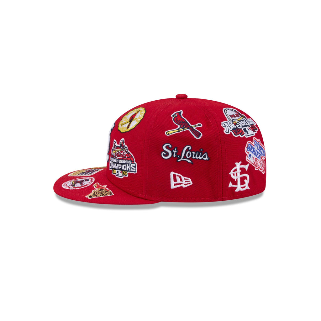 St Louis Cardinals MLB All Over Patch 59FIFTY New Era Official Team Hat Sports Fan Cap Official MLB Team Hat Baseball Fan Cap