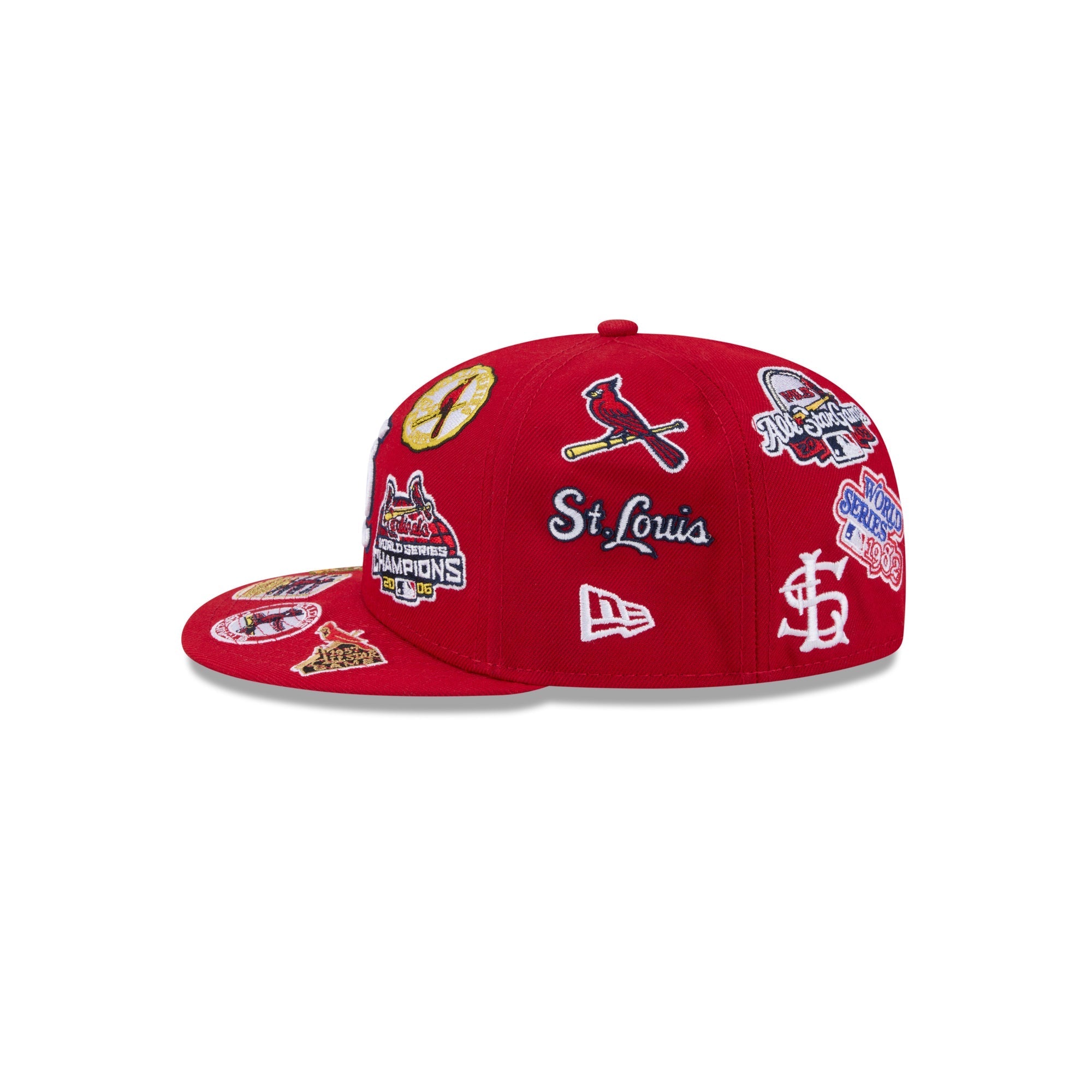 St Louis Cardinals MLB All Over Patch 59FIFTY New Era Official Team Hat Sports Fan Cap Official MLB Team Hat Baseball Fan Cap