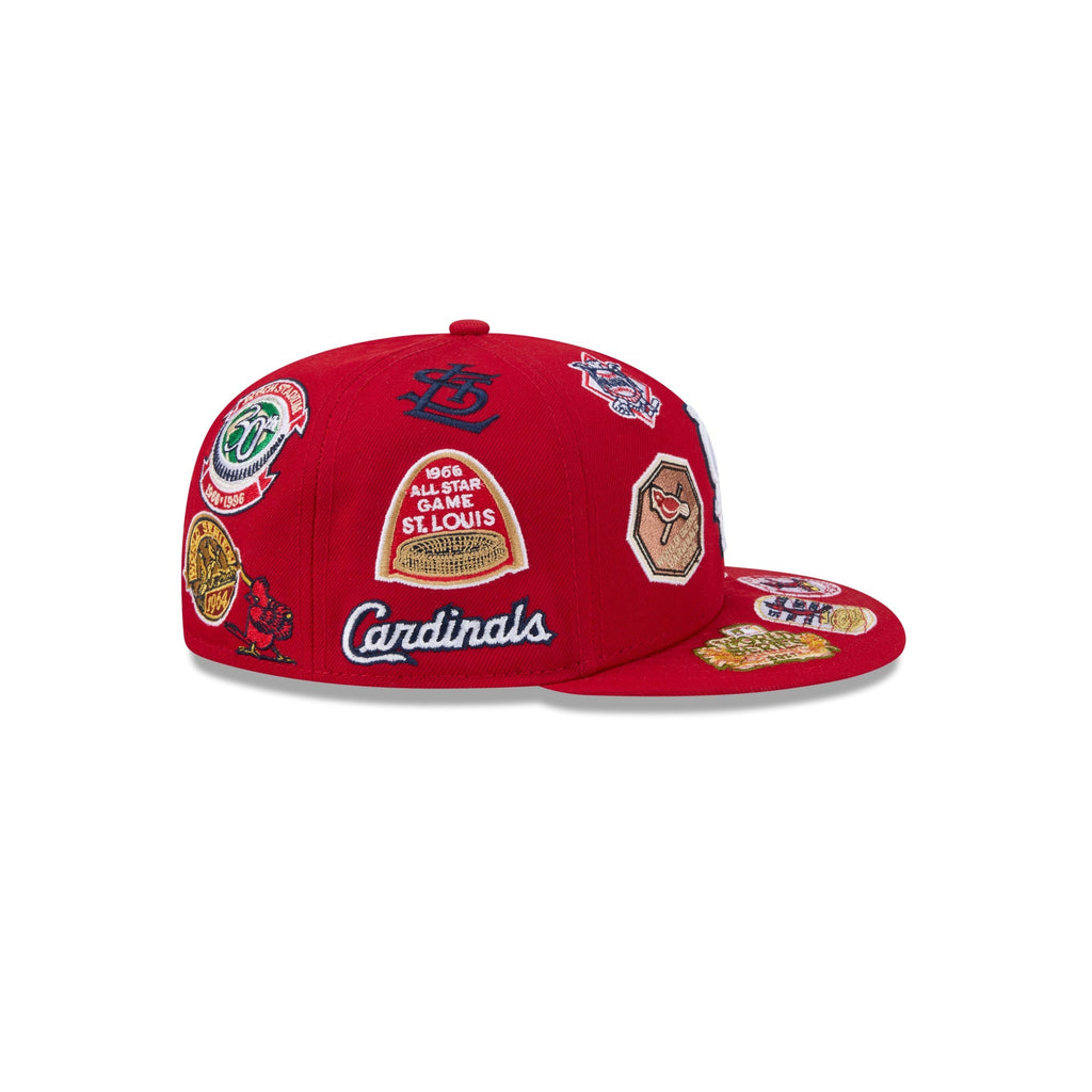 St Louis Cardinals MLB All Over Patch 59FIFTY New Era Official Team Hat Sports Fan Cap Official MLB Team Hat Baseball Fan Cap