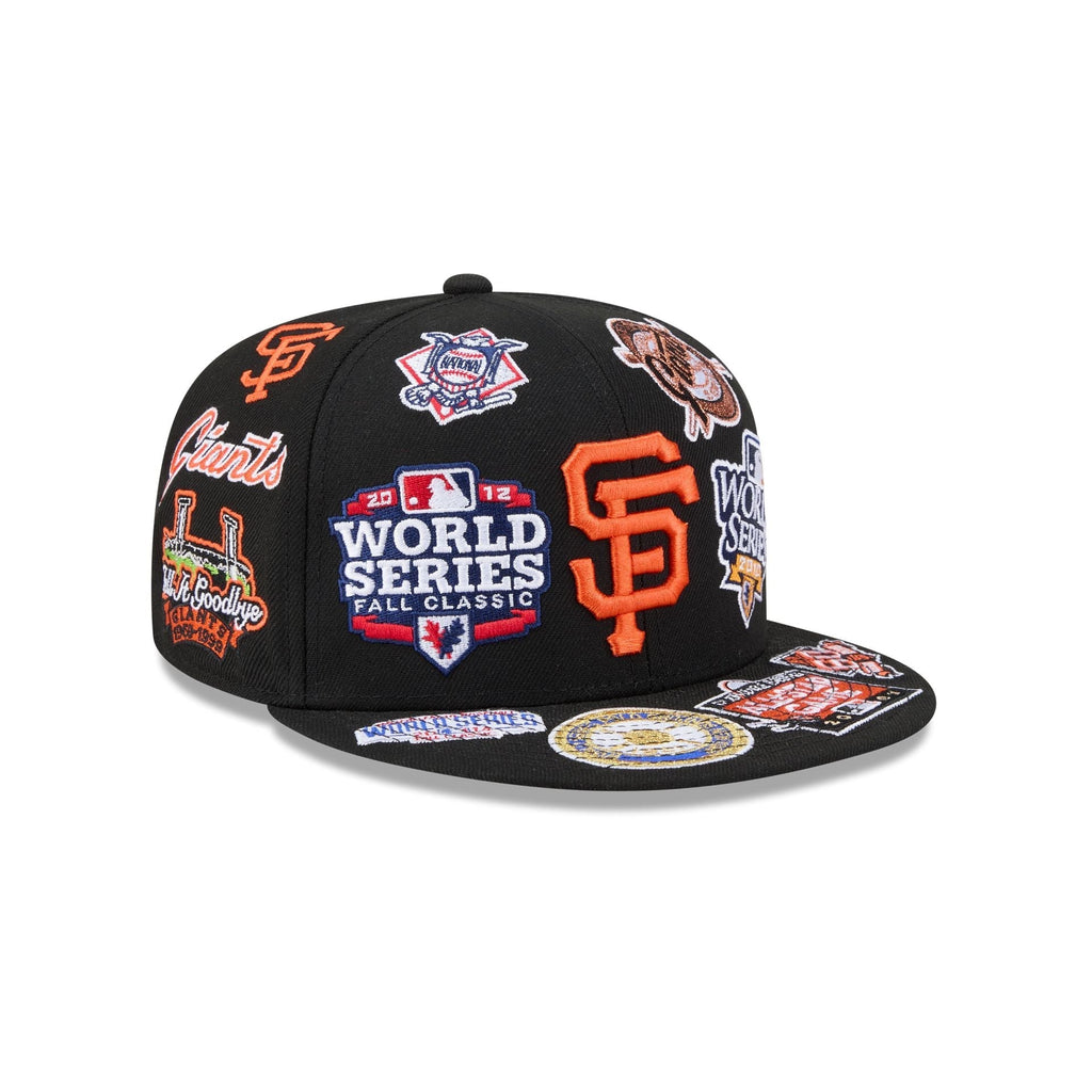 San Francisco Giants MLB All Over Patch 59FIFTY Fitted New Era Official Team Hat Sports Fan Cap Official MLB Team Hat Baseball Fan Cap